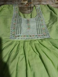 A Light Green Mini Dress