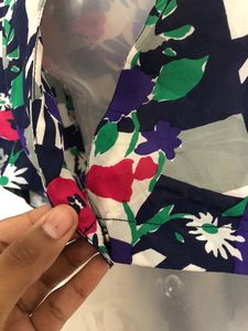 Sanhwan Multi Colour Crop Top