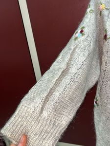 Floral Embroidered Cardigan