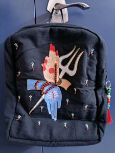 Shiv Shakti Embroidered Backpack