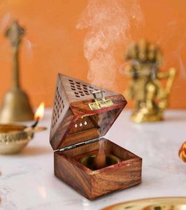 Totally New Unused Pyramid Wooden Dhoop Stand