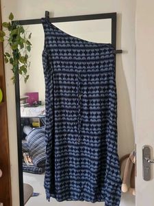 Elephant Print One Shoulder Dress