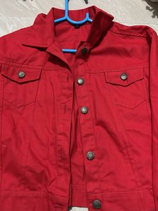 Red Denim Jacket