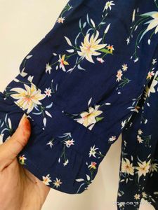 Floral Navy Top - XXL