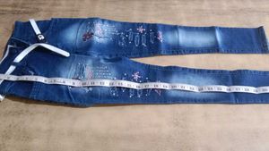 Cute Embroidered Jeans
