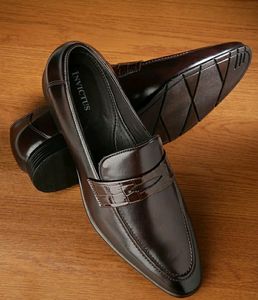 INVICTUS signature Men Coffee brown soild penny Lo