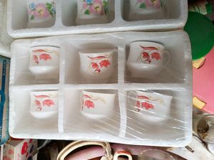 3 Set Of Cups 6 Piece Each New Multicolour Full
