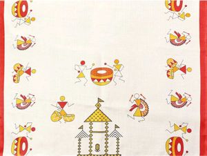 Elegant Off White Printed Saree