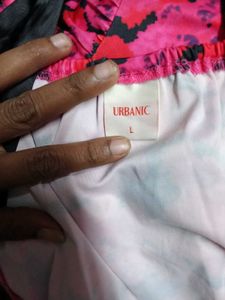 Urbanic Floral Ruched Mini Party  Dress