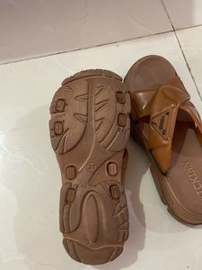 Brown Flats With 37 Size