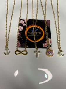 Anti-tarnished Gold Charm Necklace