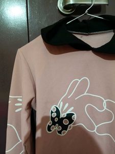 Pink/Peach crop Hoodie 🩷