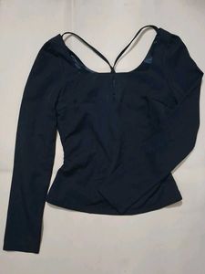 Chic Black Long Sleeve Top