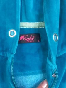 Blue Velvet Tracksuit Set