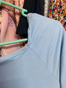 Light Blue Midi Dress