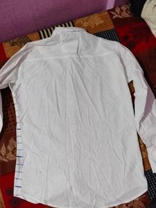 Striped White Casual Shirt