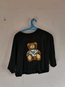 Cute Teddy Bear Graphic Top