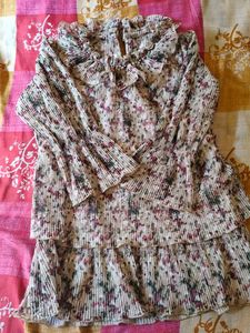 Floral Ruffle Tiered Mini Dress