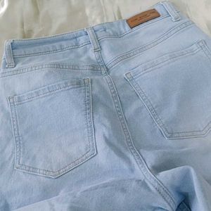 Light Wash wide leg Denim Jeans