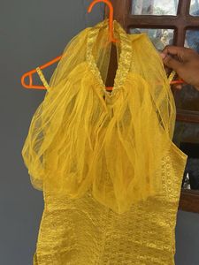 Indowestern Haldi outfit With detachable Cape😇