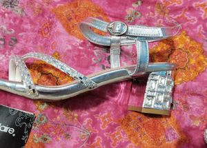 Silver Block Heels From Marie Claire By Bata