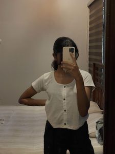 White Crop Top
