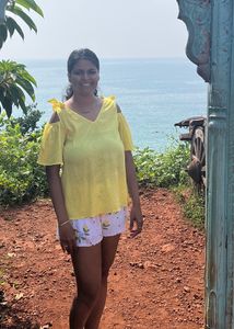 Price Drop- Yellow Off Shoulder Top