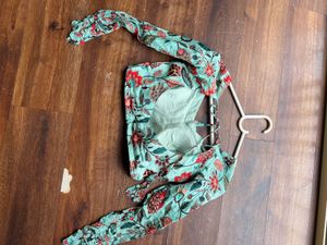 Sea Green Colored Pre Draped Ruffle Saree