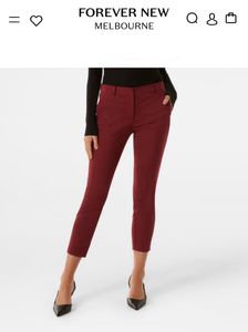 Forever New Burgundy Pants