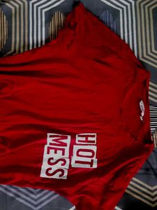 Red Crop Tee
