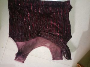 Sparkling Burgundy Lehenga Choli Set