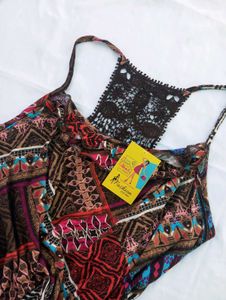 Top With Back Net Design