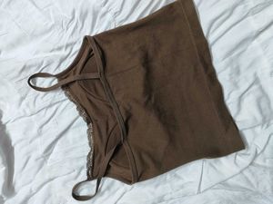 Brown Padded Cami Top