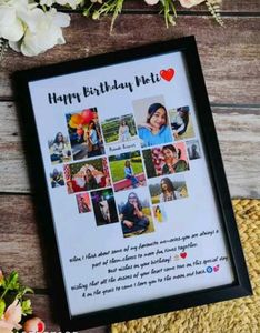 Personalized Birthday Photo Collage Frame
