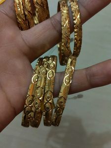 Golden Bangles (Set of 2 and 4)150 rs each