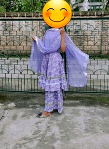 Lavender  Sarara Kurta Set