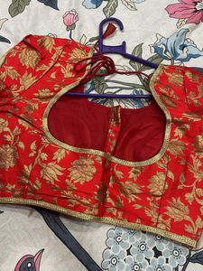 Red Floral Blouse