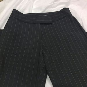 Pin Stripped Trendy Flare Pant Casual Chic Outfit