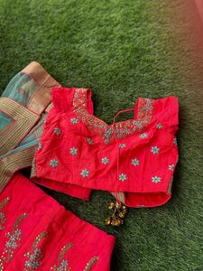 Coral Shade Lehenga Choli For Women