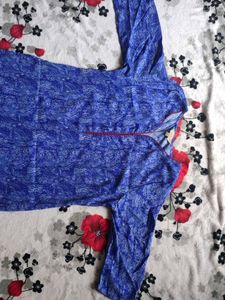 Blue Printed Kurta
