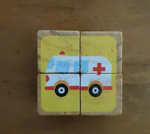 Wooden Cube Puzzle - 6 In 1