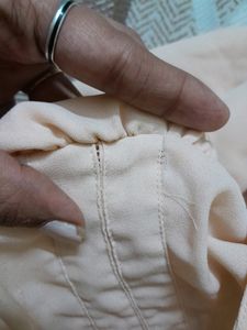 Dressberry 2 Layer Light Peach Cinched Top