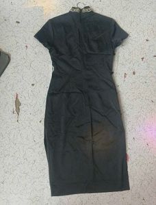 Elegant turquoish Black Ethnic Gown