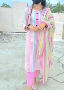 Pant Suit With Dupatta ✔️