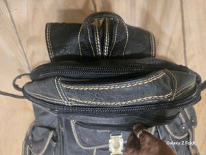 MultiZipper Diesel Leather Backpack Rare