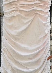 White Ruffled Mermaid Gown