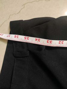 Straight Fit Black Trouser