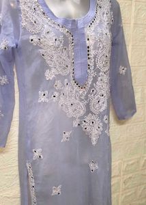 Chikankari Lavender 🪻 Small Size Kurta