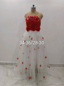 Elegant Strapless Party Gown