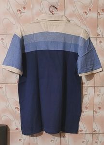 ALLENSOLLY T SHIRT NAVY BLUE, BLUE  &amp; WHITE COLOUR